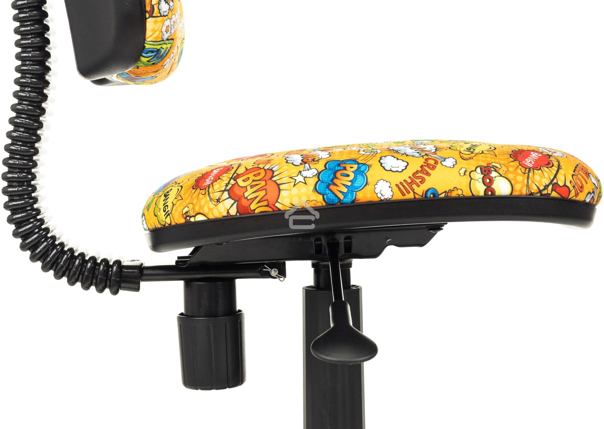 Кресло детское Бюрократ KD-4 оранжевый бэнг крестов. пластик