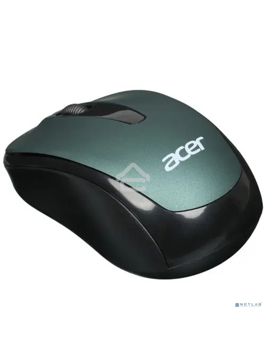 Мышь беспроводная Acer OMR135 зеленый, 1000 dpi, радиоканал, USB, кнопки - 3