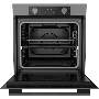 Электрический духовой шкаф Kuppersberg HF 608 GR, Поворотные переключатели, Цифровой таймер, Режимы работы: Нижний нагрев, Традиционный нагрев, Верхний нагрев с конвекцией, Разморозка, Верхний нагрев, Традиционный нагрев с конвекцией, Эмаль легкой очистки