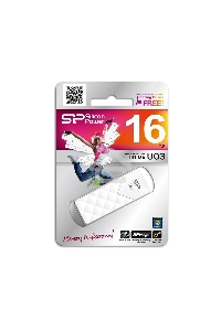 Флеш диск Silicon Power 16Gb Ultima U03 SP016GBUF2U03V1W USB2.0 белый
