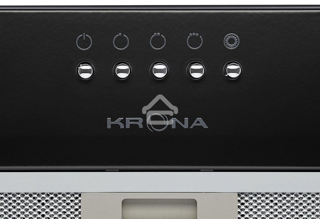 Вытяжка встраиваемая Krona Runa 600 PB черный, 60 см, 845 куб. м/ч, 53 дБ