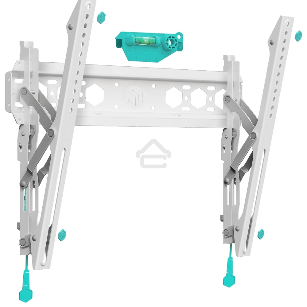 Кронштейн ONKRON TM5W/32-65'' макс 400*400 наклон +12º от стены: 35-145мм, макс вес 68,2кг, встр уровень, белый
