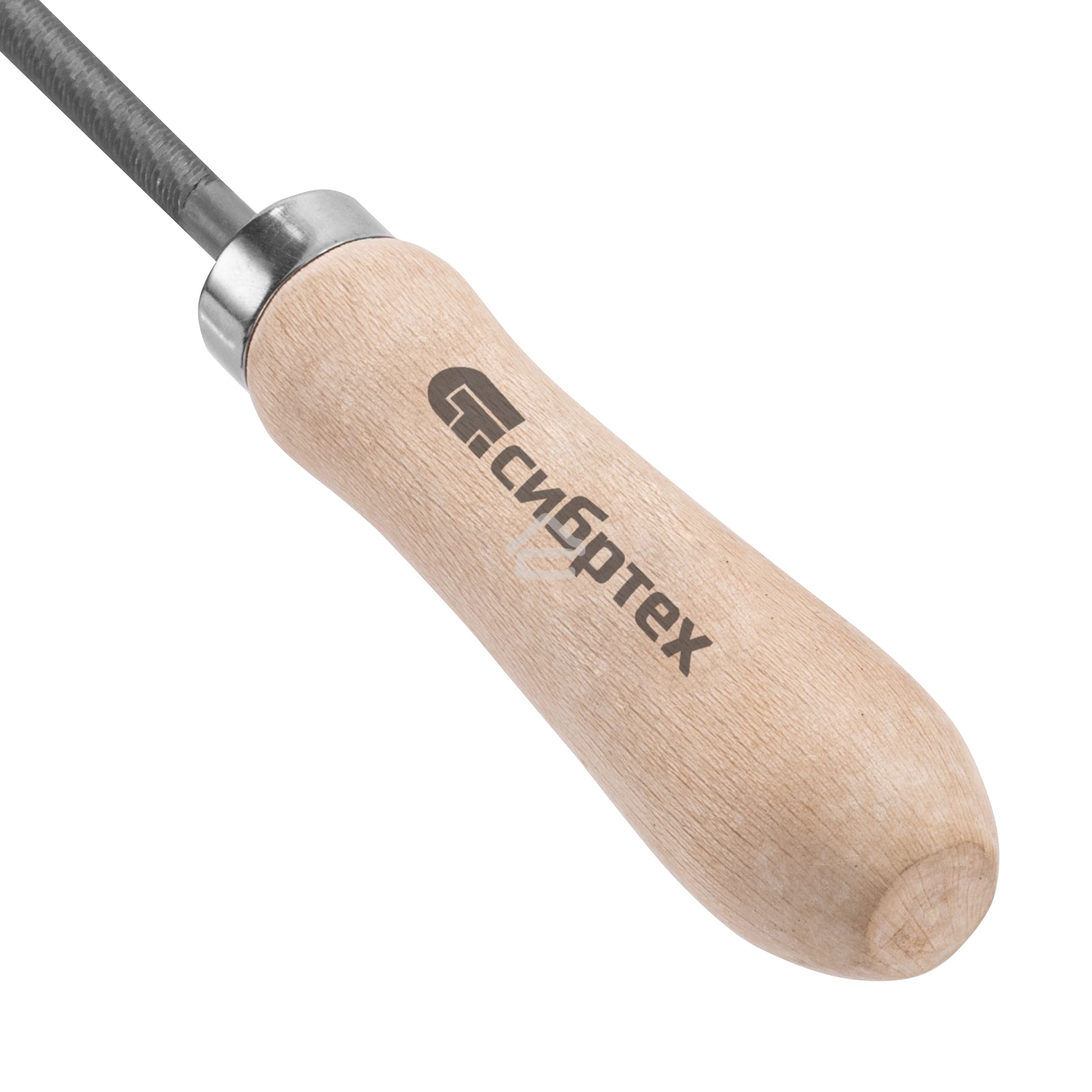 Напильник, 150 мм, круглый, деревянная ручка Сибртех