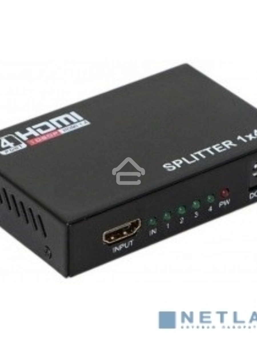 Разветвитель ORIENT HDMI 4K Splitter HSP0104HN, 1->4, HDMI 1.4/3D, UHDTV 4K(3840x2160)/HDTV1080p/1080i/720p, HDCP1.2, внешний БП-зарядник 2xUSB 5В/2.1A, метал.корпус (30368)