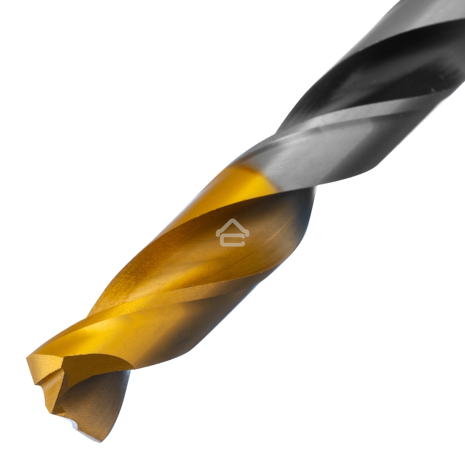 Сверло спиральное по металлу Denzel 12 x 151мм, Р6М5, Golden Tip, многогранная заточка