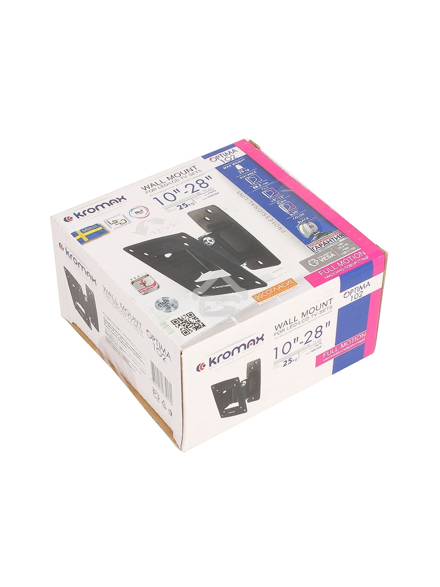 Кронштейн Kromax OPTIMA-102 черный, 10