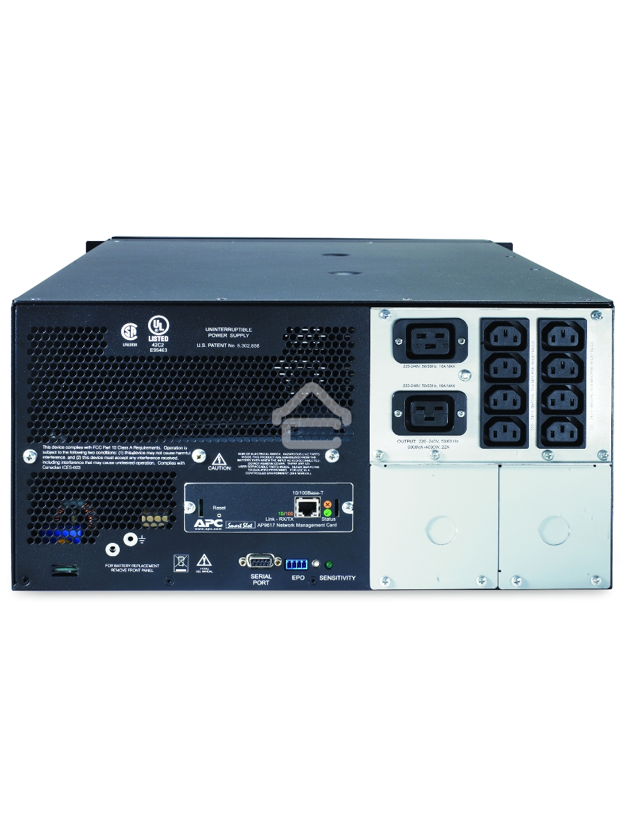 Источник бесперебойного питания APC Smart-UPS SUA5000RMI5U 4000Вт 5000ВА черный