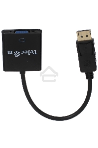 Кабель-переходник DP --> VGA-F 0,2m , Telecom (TA522)