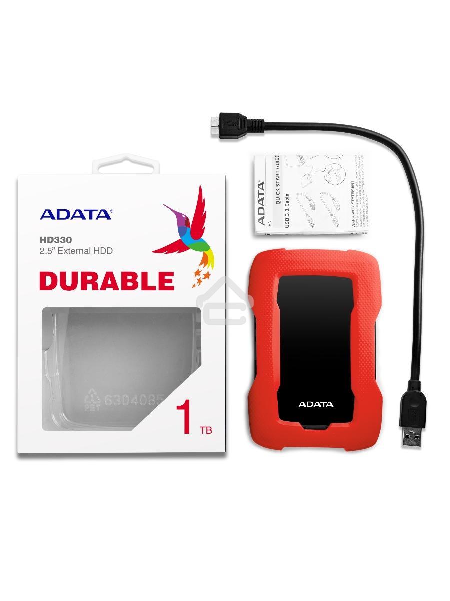 Внешний жесткий диск 1TB ADATA HD330, 2,5