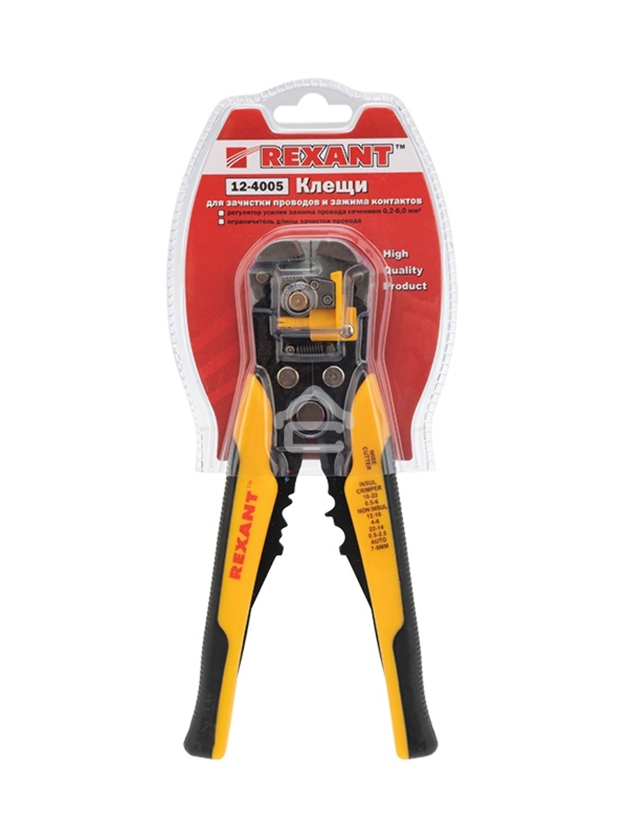 Инструмент для зачистки кабеля и обжима наконечников Rexant /ht-766/ 12-4005