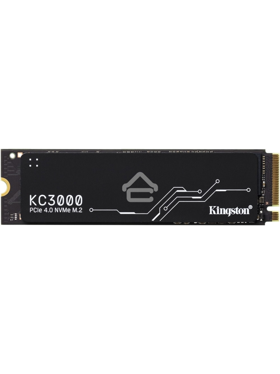 Накопитель SSD Kingston KC3000, 4Tb, PCIe 4.0 x4, M.2 2280, NVMe, R/W 7000/7000, с радиатором