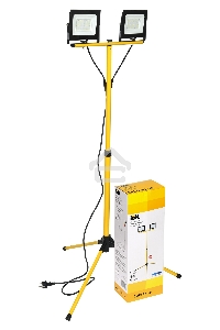 Прожектор светодиодный Iek LPDO606-2X050-65-K02 СДО 06-2х50Ш штатив 6500К IP65 черный