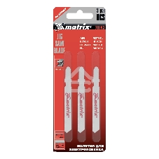 Полотна для электролобзика Matrix по металлу, 3 шт., 50 х 0,8мм, HSS, EU- хвостовик