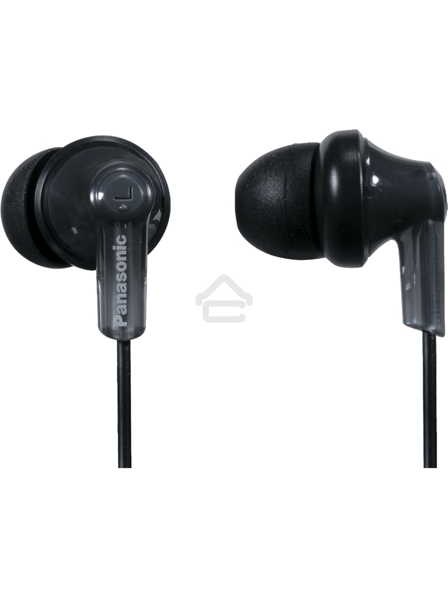 Наушники вкладыши Panasonic RP-HJE118GUK 1.1м черный проводные (в ушной раковине)
