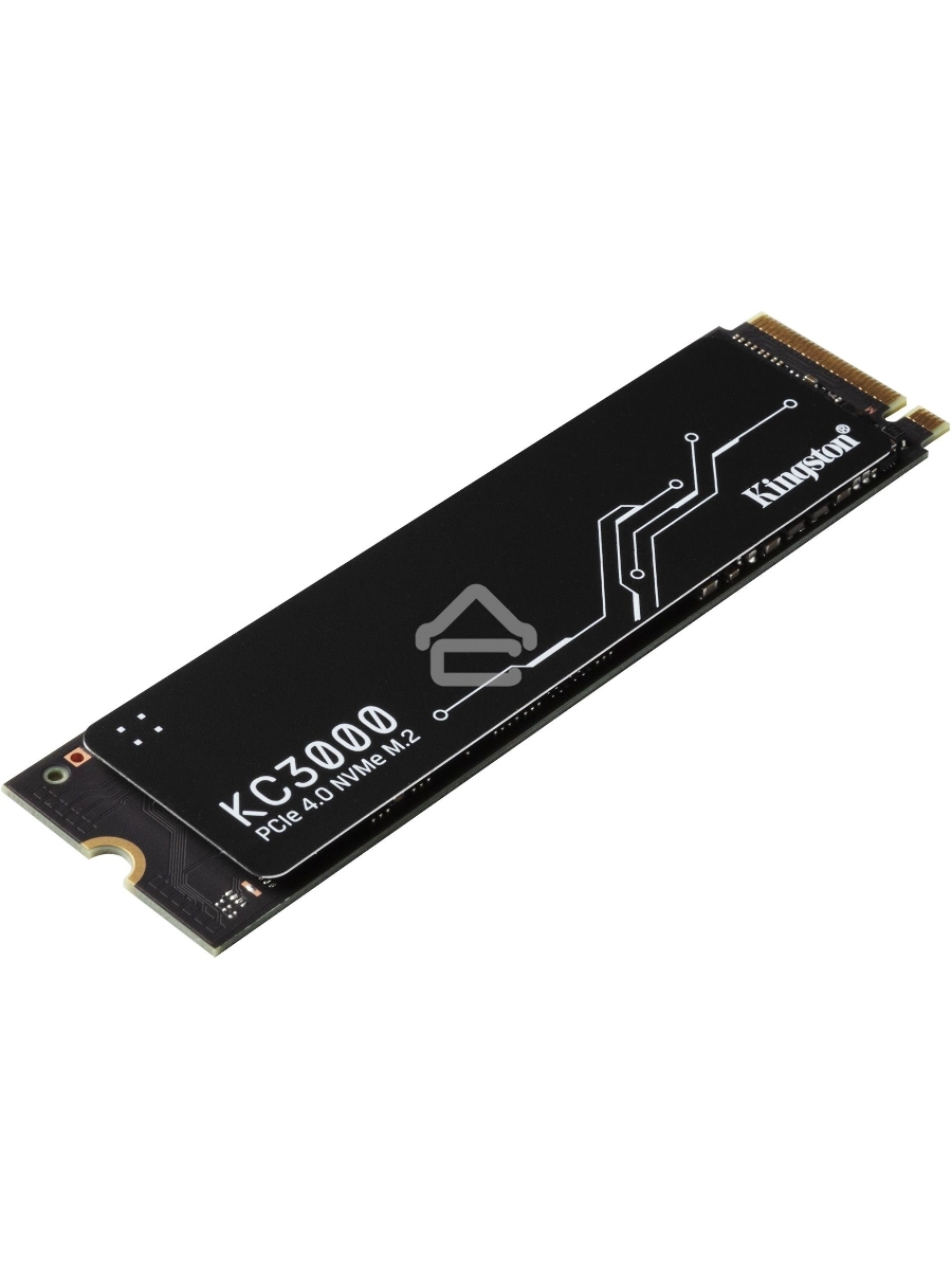 Накопитель SSD Kingston KC3000, 4Tb, PCIe 4.0 x4, M.2 2280, NVMe, R/W 7000/7000, с радиатором