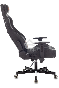 Кресло игровое Knight OUTRIDER черный, ромбик, эко.кожа, с подголов. крестовина металл
