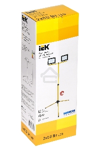 Прожектор светодиодный Iek LPDO606-2X050-65-K02 СДО 06-2х50Ш штатив 6500К IP65 черный