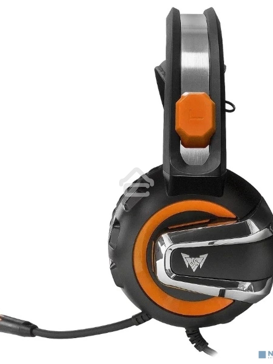 Гарнитура игровая Crown CMGH-3103 черный/оранжевый
