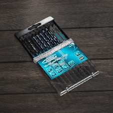 Набор полотен GROSS для электролобзика универсальный, 10шт., DIY, пластиковый кейс 78295