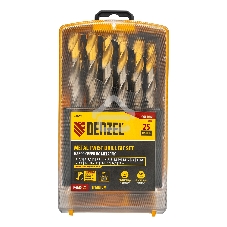 Набор сверл по металлу Denzel 1-13 мм, Р6М5-TiN, Golden Tip, 25 шт 723009