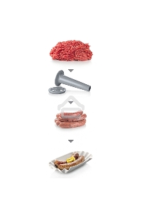 Мясорубка Bosch MFW45020 1600Вт белый/серый