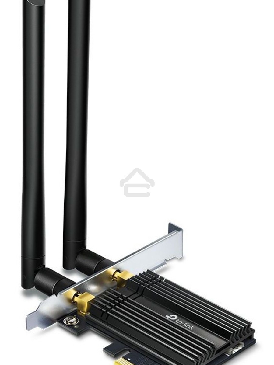 Адаптер 11AX 3000Mbps dual-band PCI-E adapter, 2402Mbps at 5G and 574Mbps at 2.4G, support Bluetooth 5.0, WPA2 encryption, two external Antennas.
