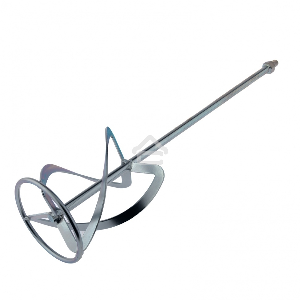 Насадка для миксера Сибртех, для легких растворов,140 х 590 мм, оцинкованная,хвостовик резьба М14