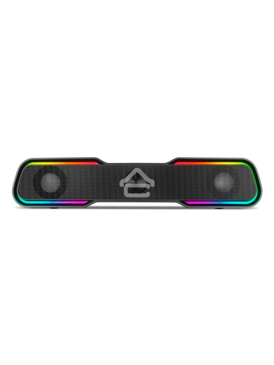 Колонки чёрные Sven 450 2.0 (2x5W, Bluetooth, RGB-подсветка)