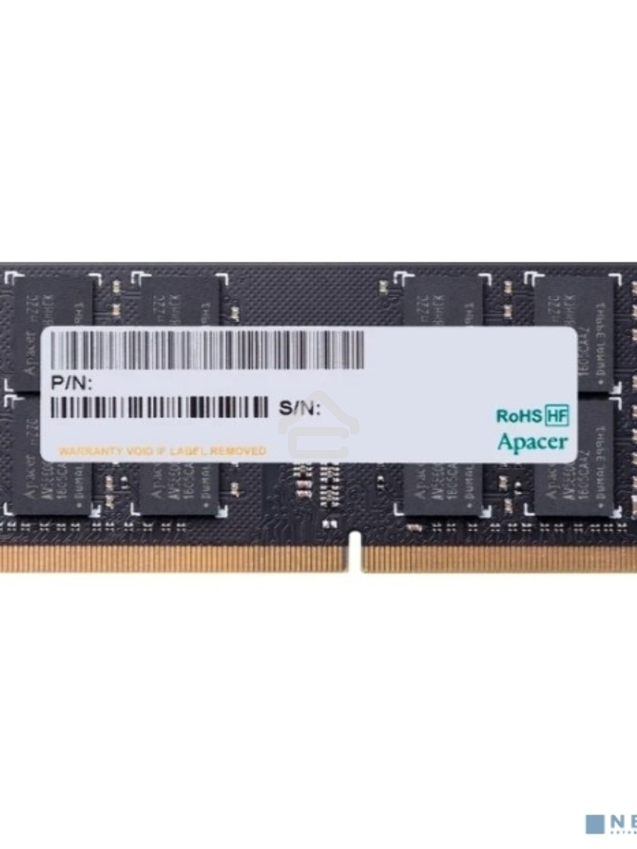 Оперативная память Apacer, DDR4, 16GB (1x16GB), 2666 MHz, CL19, SO-DIMM