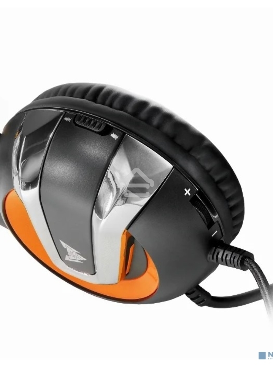 Гарнитура игровая Crown CMGH-3103 черный/оранжевый