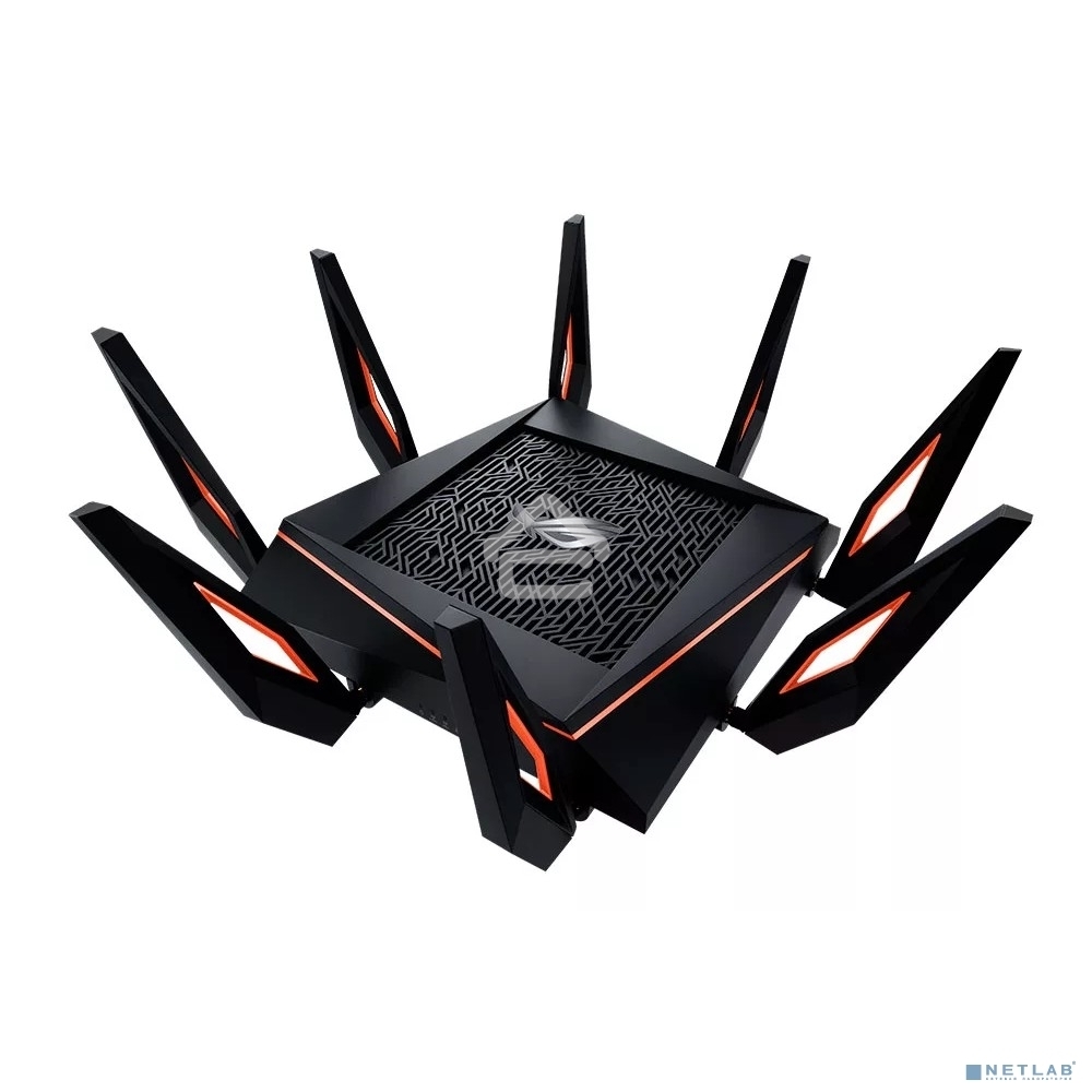 Маршрутизатор ASUS GT-AX11000 Tri-band WiFi 6(802.11ax) Gaming Router –World's first 10 Gigabit Wi-Fi router with a quad-core processor, 2.5G gaming port, DFS band, wtfast, Adaptive QoS, AiMesh for mesh wifi system