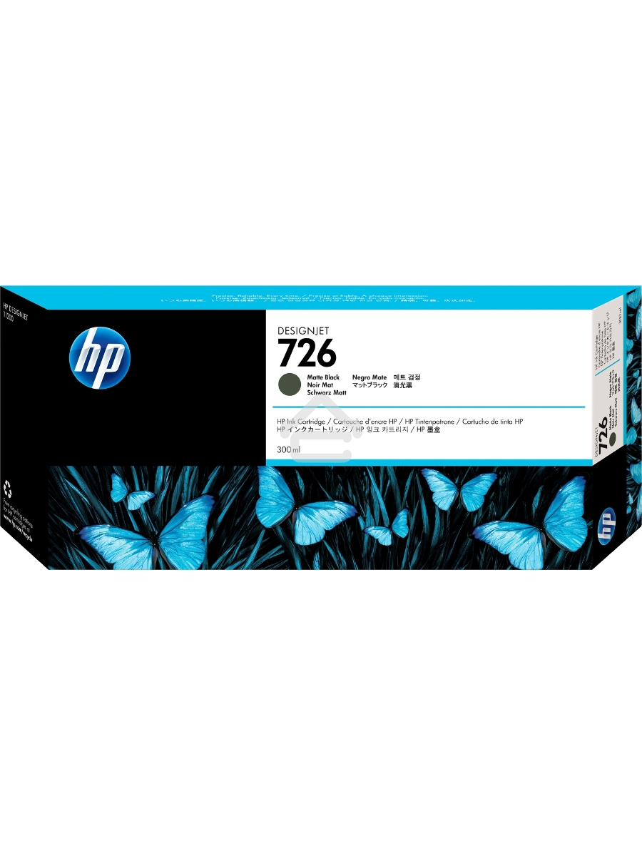 Картридж струйный HP 726 CH575A черный матовый для HP DJ (300мл)