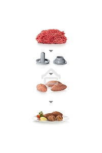 Мясорубка Bosch MFW45020 1600Вт белый/серый