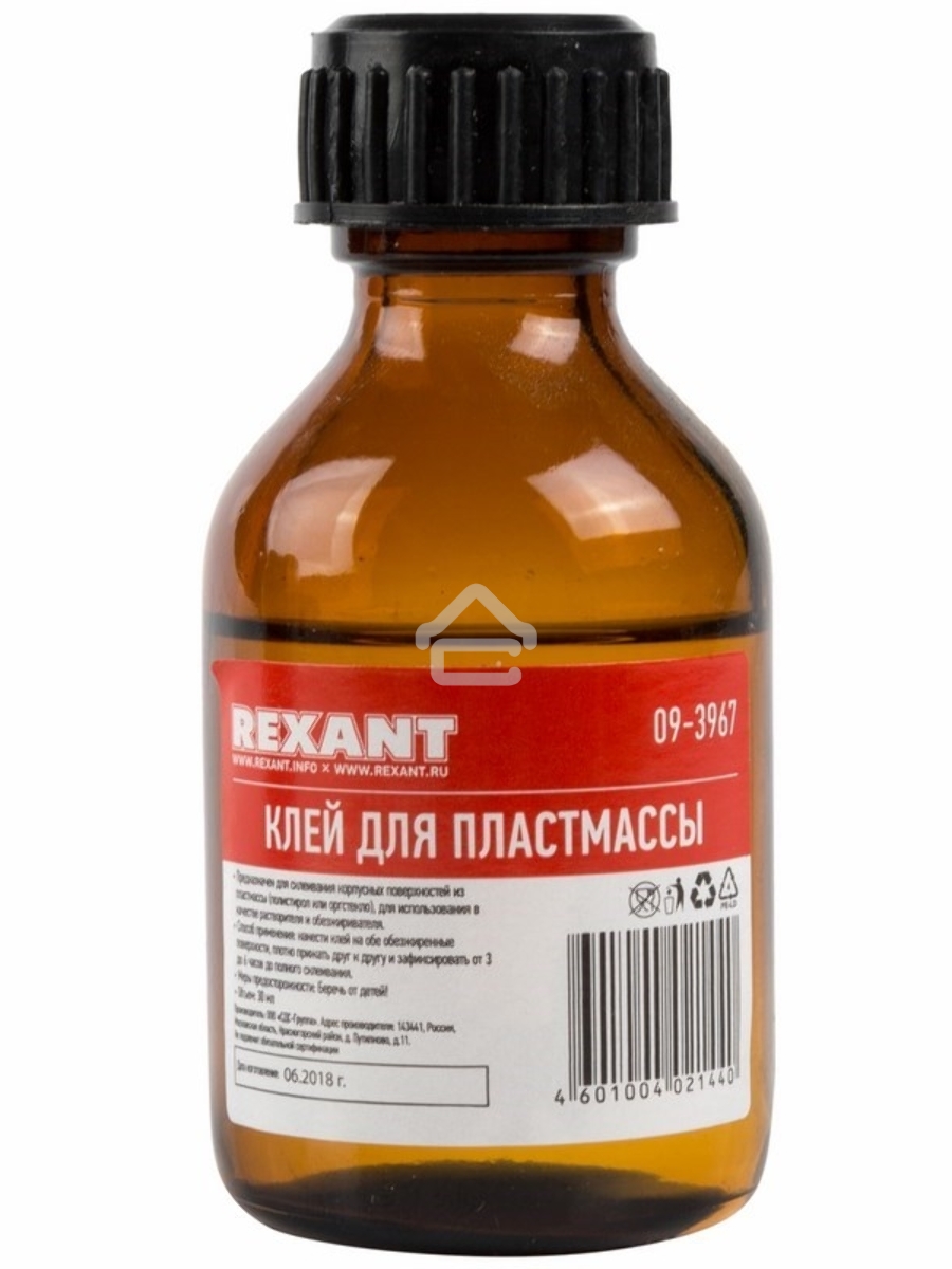 Клей для пластмассы Rexant, «ДХЭ», 30 мл