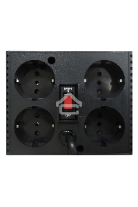 Стабилизатор напряжения Powercom Voltage Regulator, 3000VA, Black, Schuko