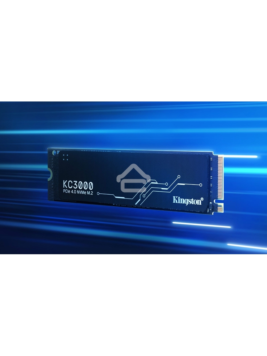 Накопитель SSD Kingston KC3000, 4Tb, PCIe 4.0 x4, M.2 2280, NVMe, R/W 7000/7000, с радиатором