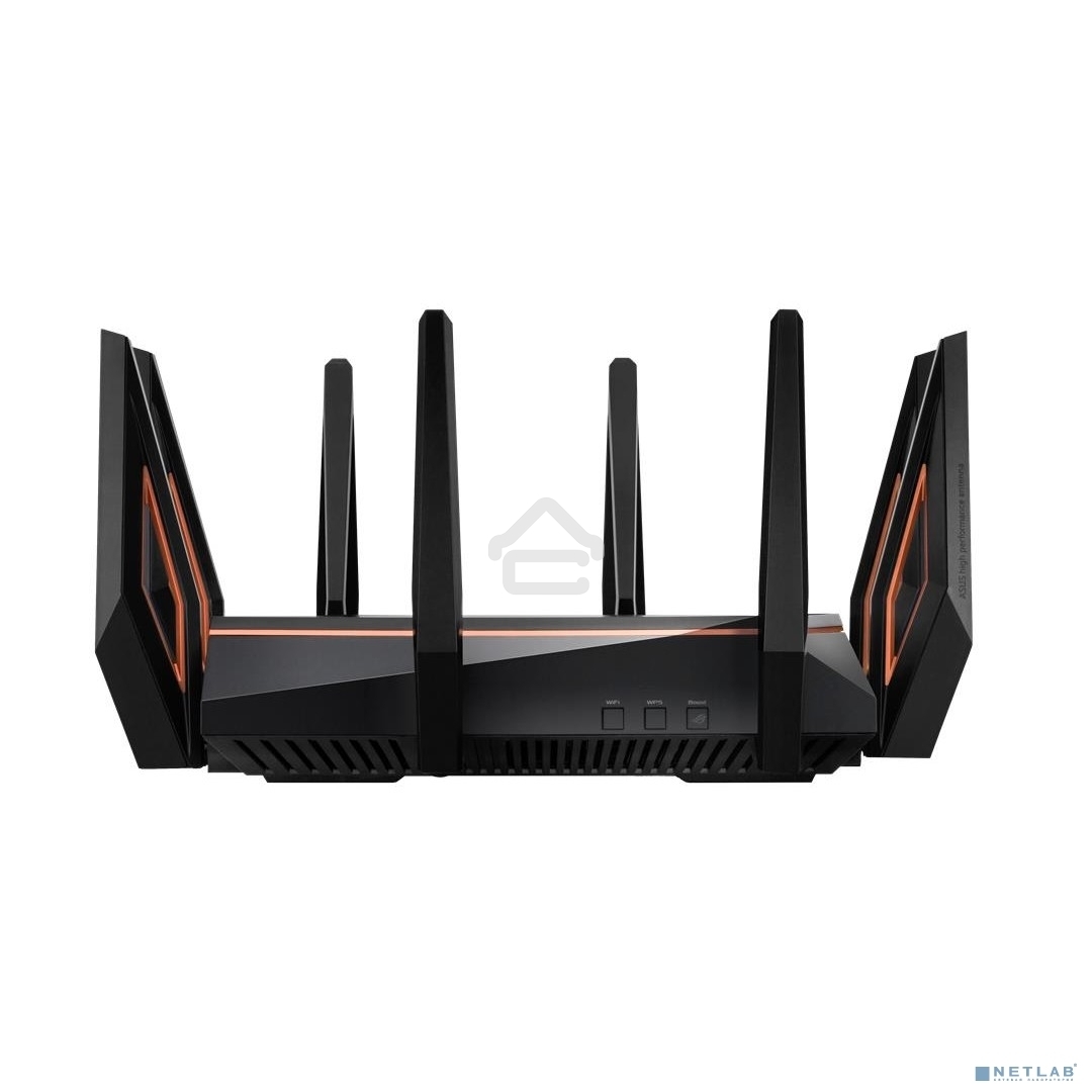 Маршрутизатор ASUS GT-AX11000 Tri-band WiFi 6(802.11ax) Gaming Router –World's first 10 Gigabit Wi-Fi router with a quad-core processor, 2.5G gaming port, DFS band, wtfast, Adaptive QoS, AiMesh for mesh wifi system