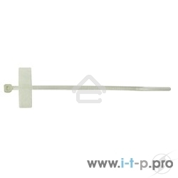 Стяжки MPT-210x3.0 пластиковые 210 мм х 3.0 мм с площадками для маркировки (100 шт.) (MPT-210x3.0)