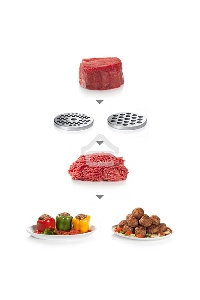 Мясорубка Bosch MFW45020 1600Вт белый/серый