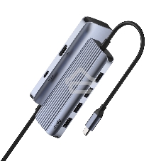 Концентратор USB-C Cudy UH500, 1 USB-C 3.0, 1x 4K@30Hz HDMI Port, 1x 100W USB-C port for PD Charging, 4x USB-A (UH500)