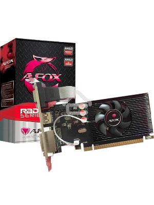 Видеокарта AFOX Radeon R5 220 2GB DDR3 64Bit DVI HDMI VGA LP Single Fan PCI-E 16x AFR5220-2048D3L5