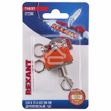 Тумблер Rexant 250V 15А (6c) ON-ON двухполюсный (KN-202) (в упак. 1шт.)