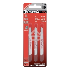 Полотна для электролобзика Matrix по металлу, 3 шт., 50 х 1,2мм, HSS, EU- хвостовик