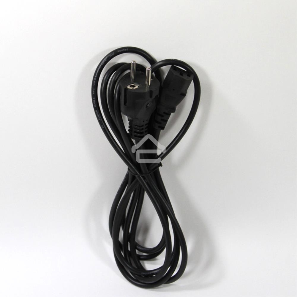 Кабель компьютер - розетка 3 м 220V (Европейский стандарт) VCOM/TELECOM