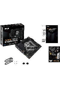 Материнская плата ASUS TUF GAMING B760M-PLUS, LGA 1700, Intel B760, 4xDDR5, 4xSATA, 2xM.2, 1xPCIe 5.0 x16, 1xPCIe 4.0 x4, 1xPCIe x1, 2xUSB-A 3.2 Gen 2, 3xUSB-A 3.2 Gen 1, 2xUSB 2.0, 1xUSB-C 3.2 Gen 2x2, 1x2.5Gb LAN, 5x3.5 мм, 7.1, mATX