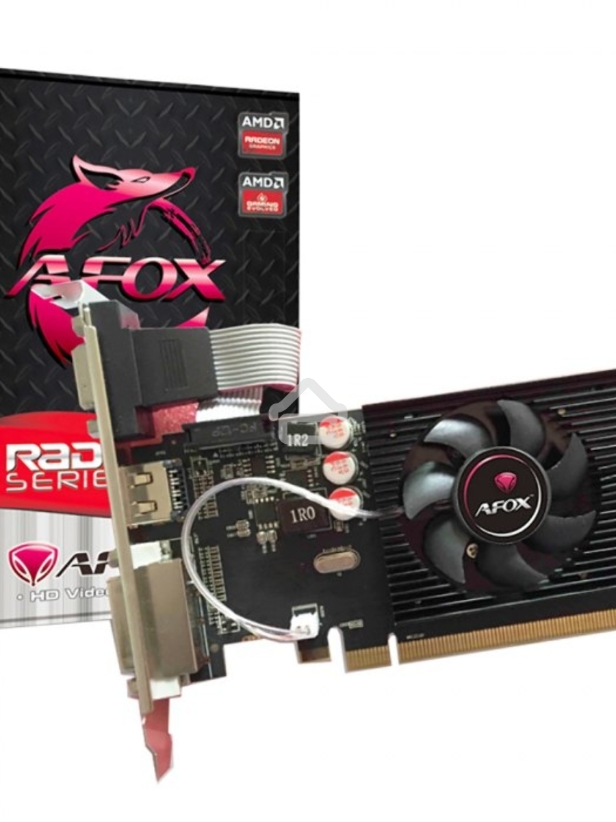 Видеокарта AFOX Radeon R5 220 1GB DDR3 64Bit DVI HDMI VGA LP Single Fan PCI-E 16x  AFR5220-1024D3L5