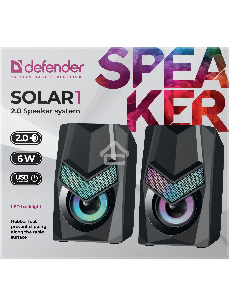 Акустическая система 2.0 Defender SOLAR 1 65401