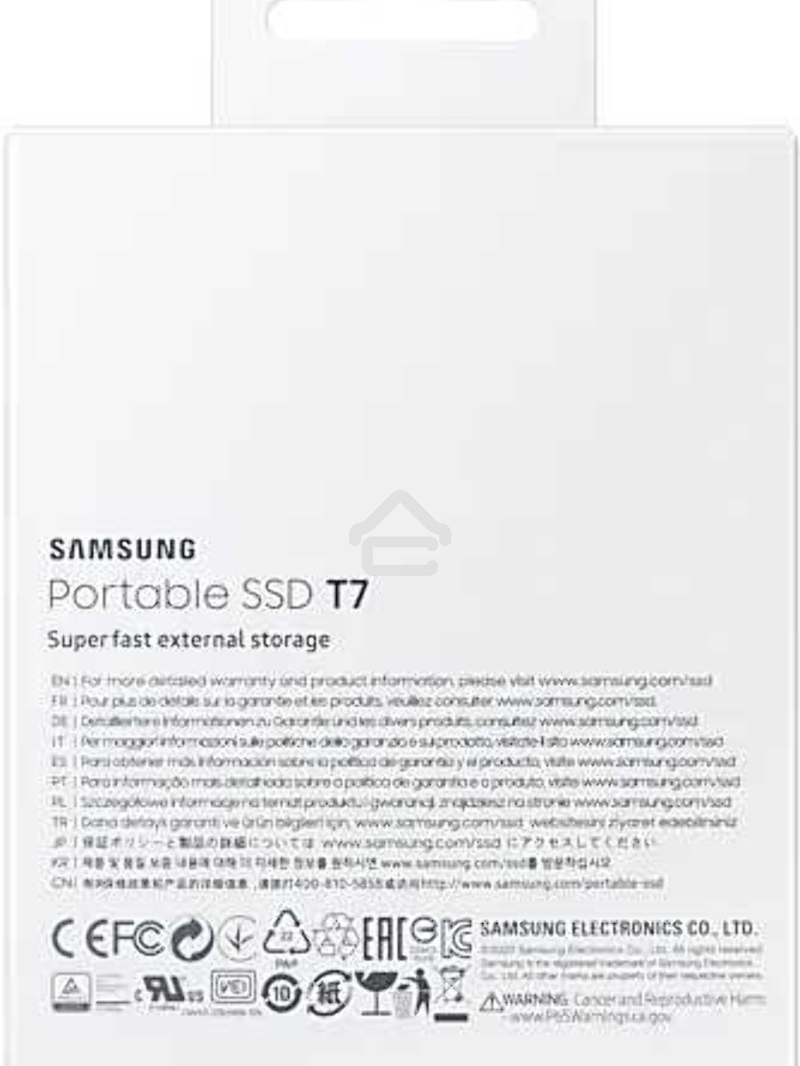Накопитель SSD Samsung T7 MU-PC1T0R/WW, USB-C, 1Tb, 1.8
