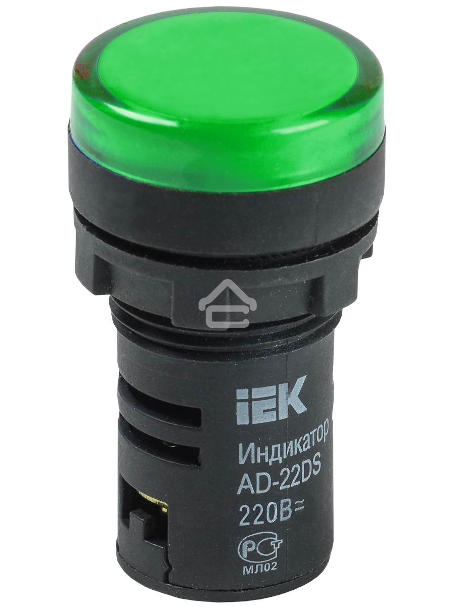 Арматура светосигнальная AD-22DS 230В зел. ИЭК BLS10-ADDS-230-K06