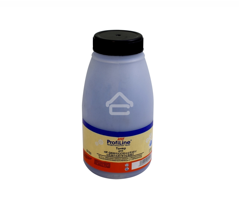 Тонер ProfiLine PL-Q6001/CC531/CE251/CE261/CE741/CB401 для HP CLJ 1600/2600n/2600dn/2600dtn/CM2320/CP2025/3525/5220/5225/4005/4025/4525/Canon LBP5000/5100 Cyan 90 гр Фасовка РФ